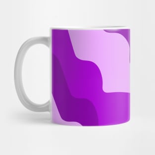 Purple wavy ocean waves gradient Mug